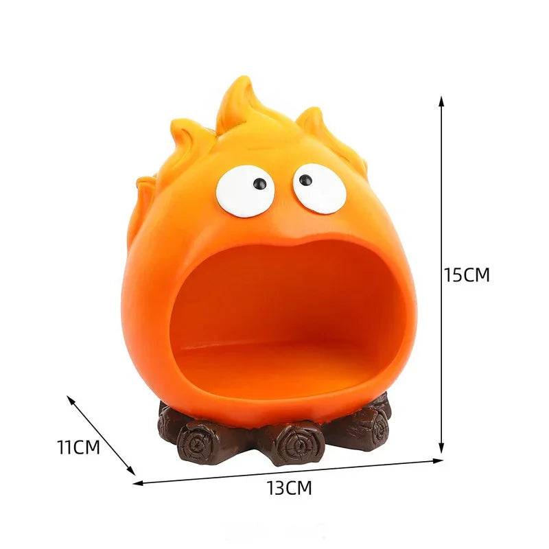 Creative Cartoon Flame Key Holder Tray - Fun and Decorative Storage for Entryway or Living Room - Mekamart Australia