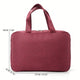 Wine Red Multipurpose Portable Travel Toiletry Bag - Waterproof Cosmetic Organizer with Zipper - Mekamart Australia