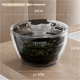 Transparent Black Manual Salad Spinner with Pressurized System - Efficient & Quick Vegetables Drying, Multiple Color Options - Mekamart Australia