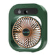 Portable USB Rechargeable Misting Fan – Compact Personal Fan with Cooling Spray - Green Colors - Mekamart Australia