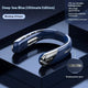 Digital Display Neck Fan - Rechargeable Portable Wearable Fan with Adjustable Speed- Blue 2400mAh - Mekamart Australia
