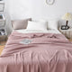 Cotton Waffle Blanket - Air Conditioning Blanket/Throw/Summer Quilt, 200*230cm,Bean Paste Color - Mekamart Australia