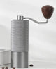 Silver Premium Manual Coffee Grinder with Adjustable Ceramic Burr - Compact and Durable for Perfect Coffee Grinding - Mekamart Australia