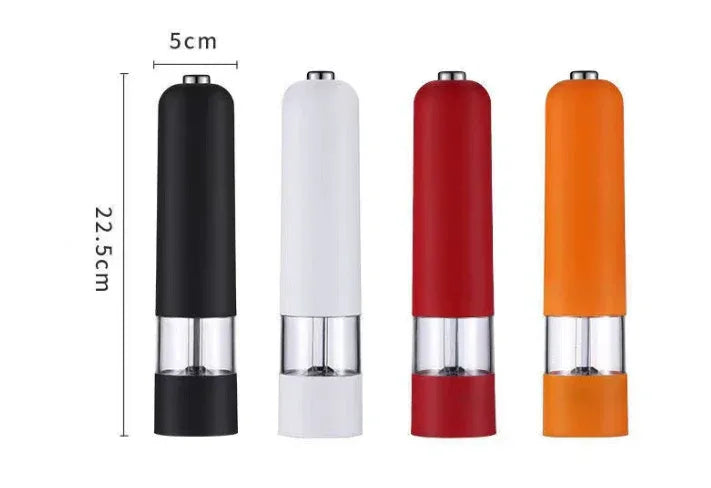 Red Elegant Red Electric Salt and Pepper Grinder - Modern and Compact for Effortless Seasoning - Mekamart Australia