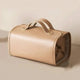 Brown Elegant Cosmetic Bag with Handle - Stylish and Compact for Travel and Storage - Mekamart Australia