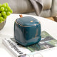 Dark Green Portable Tabletop Trash Can with Dual-Layer Design - Convenient for Desk Organization - Mekamart Australia