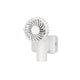 White Portable Multifunctional Clip Fan DQ261 - 1000mAh Battery, 3-Speed, Quiet Cooling for Summer - Mekamart Australia