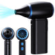 Black Portable Turbo Handheld Blower Fan - 130000RPM High-Speed Mini Fan with 5000mAh Battery - Mekamart Australia