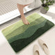 Green Bath Mat - Super Absorbent, Non-Slip Bathroom Floor Mat - 50x80cm - Mekamart Australia