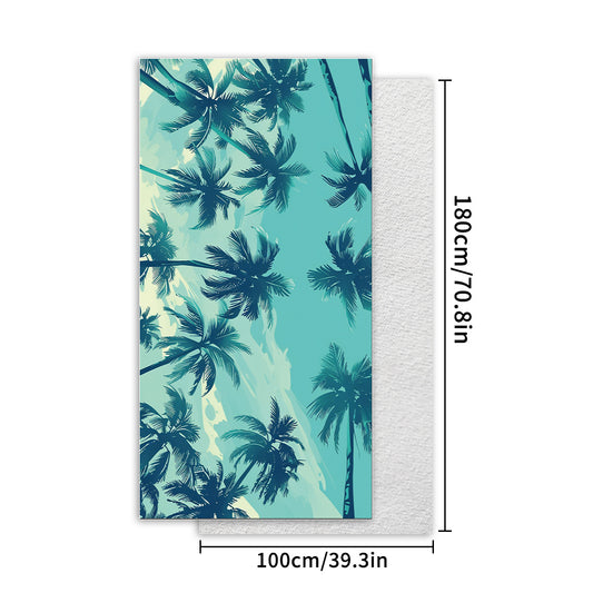 TW1 - Double-Sided Printed Beach Towel - Soft Microfiber - 100x180cm