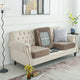 2 Pcs Brown Elegant Polyester Sofa Cover - Full Protection Against Cat Scratches & Wear - Mekamart Australia