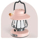 Pink Retro Snail Night Light - Portable Rechargeable Camping Lantern with Hook, 3-Color Dimming - Mekamart Australia