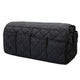 2 Pcs Black Quilted Sofa Armrest Organizer Caddy - Multi-Pocket Remote Control Holder Bag - Mekamart Australia