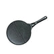 Black Double Compartment + Black Handle Non-Stick Pancake Pan - 7-Hole Fun Shapes Breakfast Griddle (27cm) - Mekamart Australia