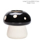 Middle Size Black Whimsical Ceramic Mushroom Vase - Decorative Floral & Hydroponic Planter - Mekamart Australia