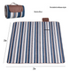 Waterproof Foldable Picnic Blanket with Handle - 2x2m Mocha Blue - Mekamart Australia