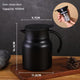 Black 316 Stainless Steel Stewing Tea Kettle with Wooden Handle - Insulated Tea and Coffee Kettle with Infuser for Home and Office - Mekamart Australia