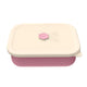 Pink Microwave-Safe Silicone Lunch Box with 4 Compartments - Airtight Bento Box for Work and Travel - Mekamart Australia