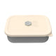 Gray Microwave-Safe Silicone Lunch Box with 4 Compartments - Airtight Bento Box for Work and Travel - Mekamart Australia