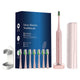 Advanced Electric Toothbrush with 5 Modes and 8 Brush Heads(Pink) - Mekamart Australia