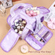 Portable Multi-Compartment Travel Toiletry & Makeup Organizer Bag with Brush Holders(Light purple) - Mekamart Australia