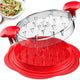 Upgraded Meat Shredder Tool - Rotating Chicken & Pork Puller with Anti-Slip Base & Ergonomic Grips(red) - Mekamart Australia