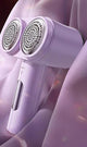 Dual-Head Electric Lint Remover - USB-C Rechargeable, LED Display, 6-Size Honeycomb Mesh(Purple) - Mekamart Australia