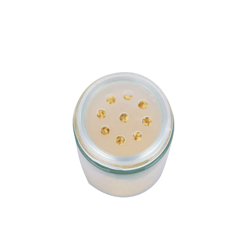 Modern stainless steel square spice revolving rack with 16 (88 ml each) empty glass jars - Mekamart Australia