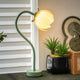Green LED Tulip Desk Lamp - Flexible Gooseneck, Decorative Flower Table Light - Mekamart Australia