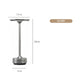 Silver Elegant Aluminum Alloy Rechargeable LED Touch Lamp - 3-Color Dimmable Cordless Table Light - Mekamart Australia