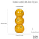 Bright Yellow Whimsical Stacked Orange Ceramic Vase - Modern Nordic Tabletop Decor - Mekamart Australia