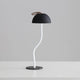 Black Sleek Minimalist LED Mushroom Table Lamp - Rechargeable 3-Color Touch Control, Bar & Ambient Light - Mekamart Australia