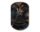 Black Flower Pattern Ergonomic Mouse Pad with 3D Silicone Gel Wrist Rest - Stylish Comfort & Support for Office & Home
