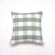 Green Big Plaid Pattern Set of 2 Decorative Cushion Covers - 45x45cm, Soft Polyester (Inserts Not Included) - Mekamart Australia
