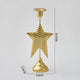 Gold Elegant Star Metal Candlestick Holder - Decorative Taper Candle Stand for Home, Tabletop & Special Occasions