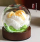 Gradient Yellow Rose Knitted Flower LED Dome Lamp - USB Touch 3-Color Night Light - Mekamart Australia