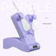 Purple Creative Dual-Head Folding Handheld Fan - USB Rechargeable, 3-Speed Strong Wind, 10.5x4.5x4cm - Mekamart Australia