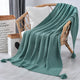 110cm x 150cm Green Knitted Sofa Blanket for Autumn and Winter Naps - Mekamart Australia