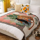 Cheetah Girl INS-Style Illustrated Line Blanket - Multi-Use Design - Mekamart Australia