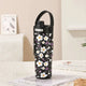 Twilight Black-White Flowers 30oz Ceramic-Lined Insulated Tumbler with Handle, 735ml Stainless Steel Travel Mug - Mekamart Australia