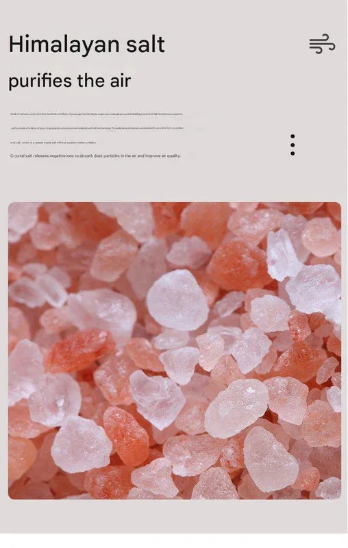 Himalayan Salt Stone Flame Aroma Diffuser & Humidifier - 7 Light Options, Ultrasonic, Auto Shut-Off(black) - Mekamart Australia