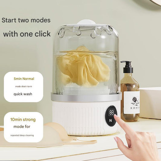 Blue Travel-Friendly Mini Washing Machine - USB Powered, Automatic, for Small Loads - Mekamart Australia