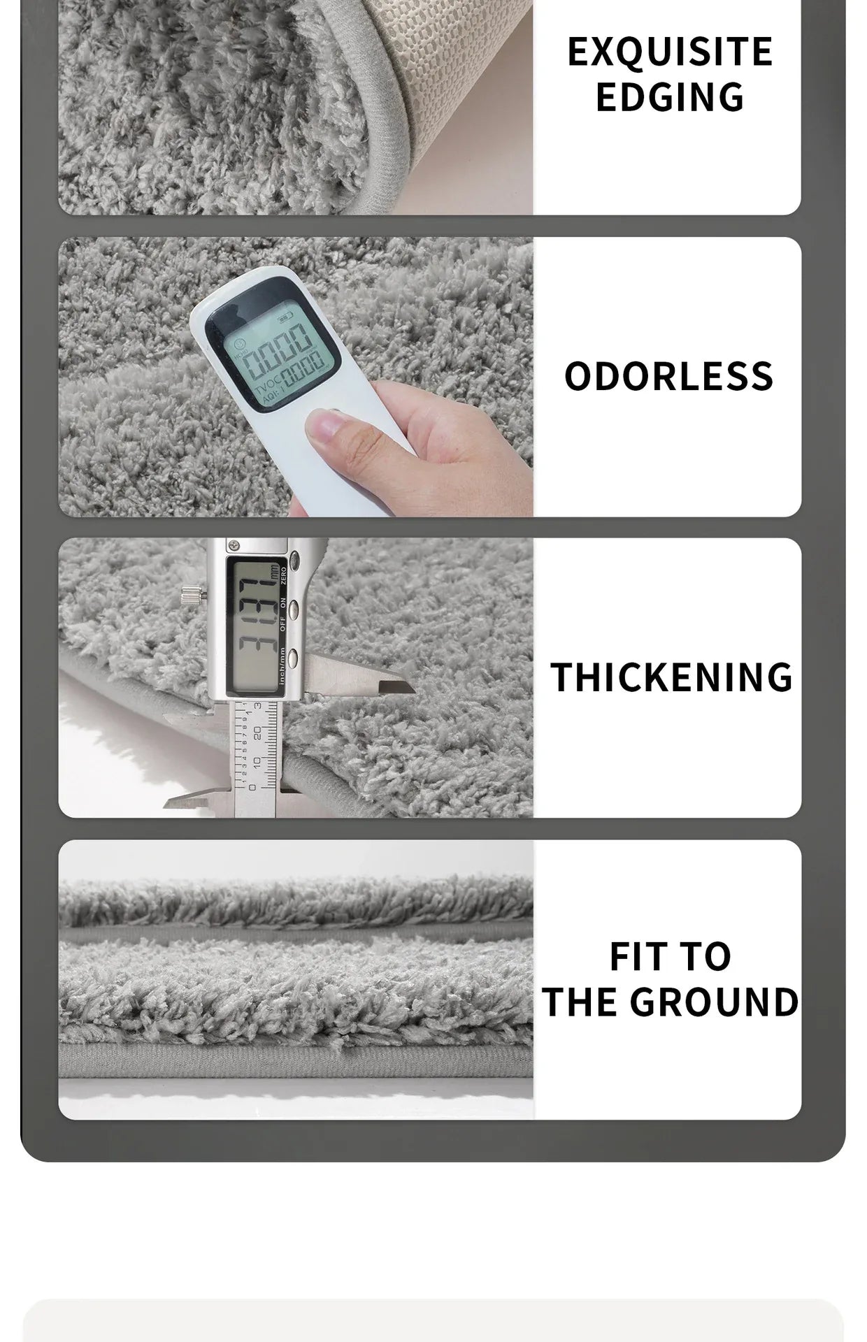 Green Ultra Absorbent Plush Bath Mat - Non-Slip Bathroom Rug with Innovative Foot Drying Pocket - Mekamart Australia