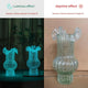 Green Elegant Glow-in-the-Dark Glass Vase - Vintage-Style Ruffled & Ribbed Centrepiece - Mekamart Australia