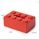 Red 2 Pcs Creative Building Block Tissue Box Holder - Wall-Mounted & Desktop Dispenser for Bathroom, Kids Room & Office Decor - Mekamart Australia