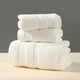 White Premium 3-Piece 100% Cotton Towel Set - Ultra Soft, Absorbent & Quick-Dry for Bathroom - Mekamart Australia