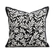 45*45cm Leaves Triangle Elegant Two-Piece INS-Style Jacquard Pillow Covers - Black & White Sofa Decor - Mekamart Australia