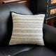 Black-white 45*45cm 2PCS Luxe Thick Chenille Herringbone Pillow Cover - Solid Color Square Lumbar Pillow - Mekamart Australia
