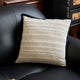 Black-beige 45*45cm 2PCS Luxe Thick Chenille Herringbone Pillow Cover - Solid Color Square Lumbar Pillow - Mekamart Australia