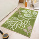 Green Leaves Bathroom Mat - Super Absorbent Non-Slip Rug (40x60cm), Toilet Floor Mat for Bathroom/Bedroom/Entryway - Mekamart Australia